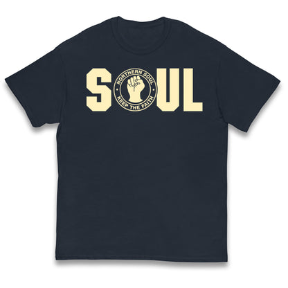 Northern Soul Keep The Faith Logo Kids T Shirt