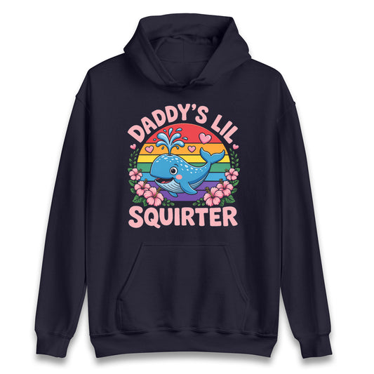 Inappropriate Funny Daddys Lil Squirter Embarrassing Prank Hoodie