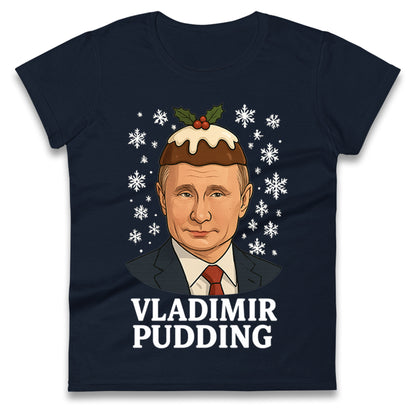 Vladimir Putin Christmas Ladies T Shirt