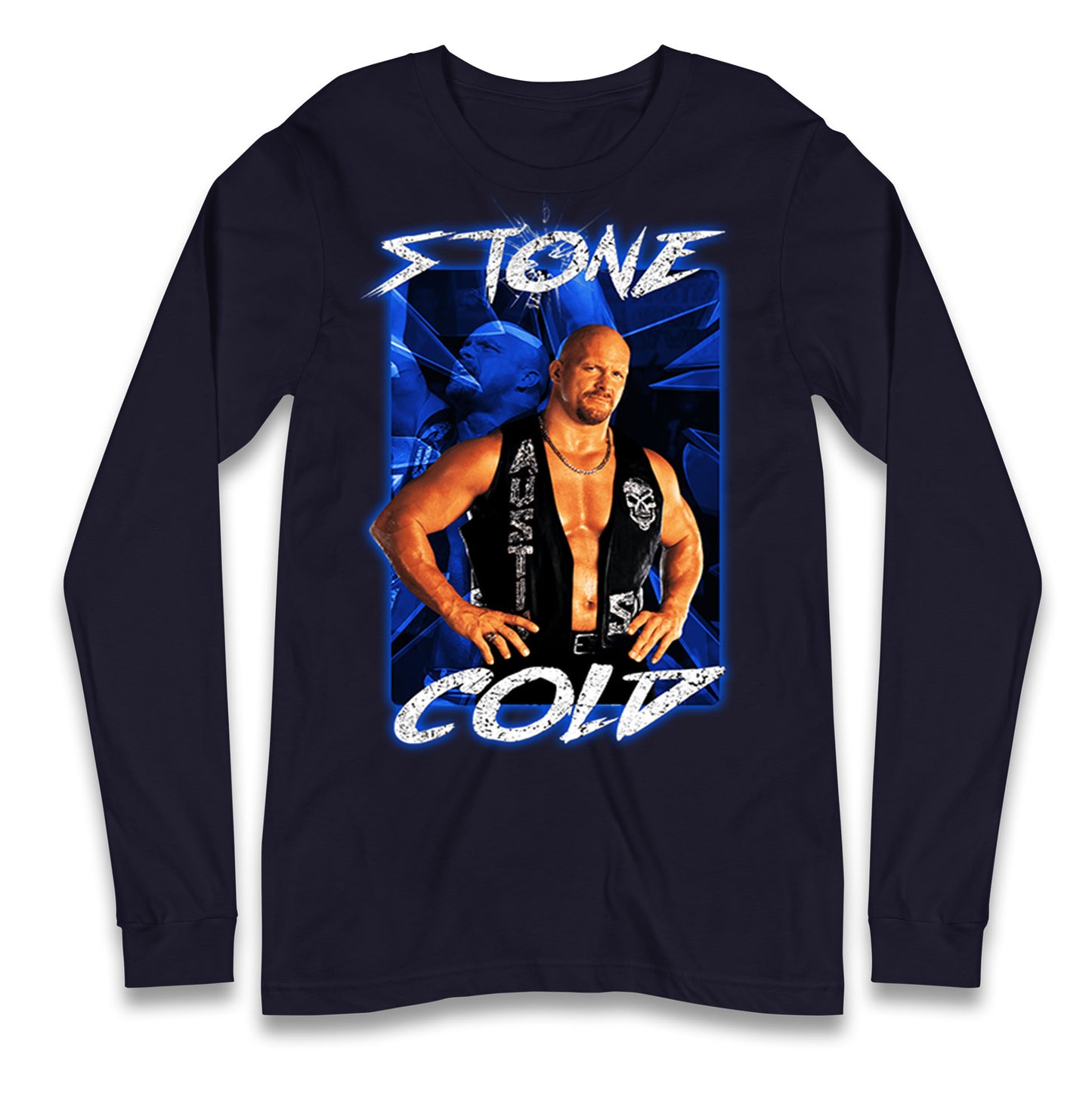 Stone Cold wwe Bootleg Long Sleeve T Shirt