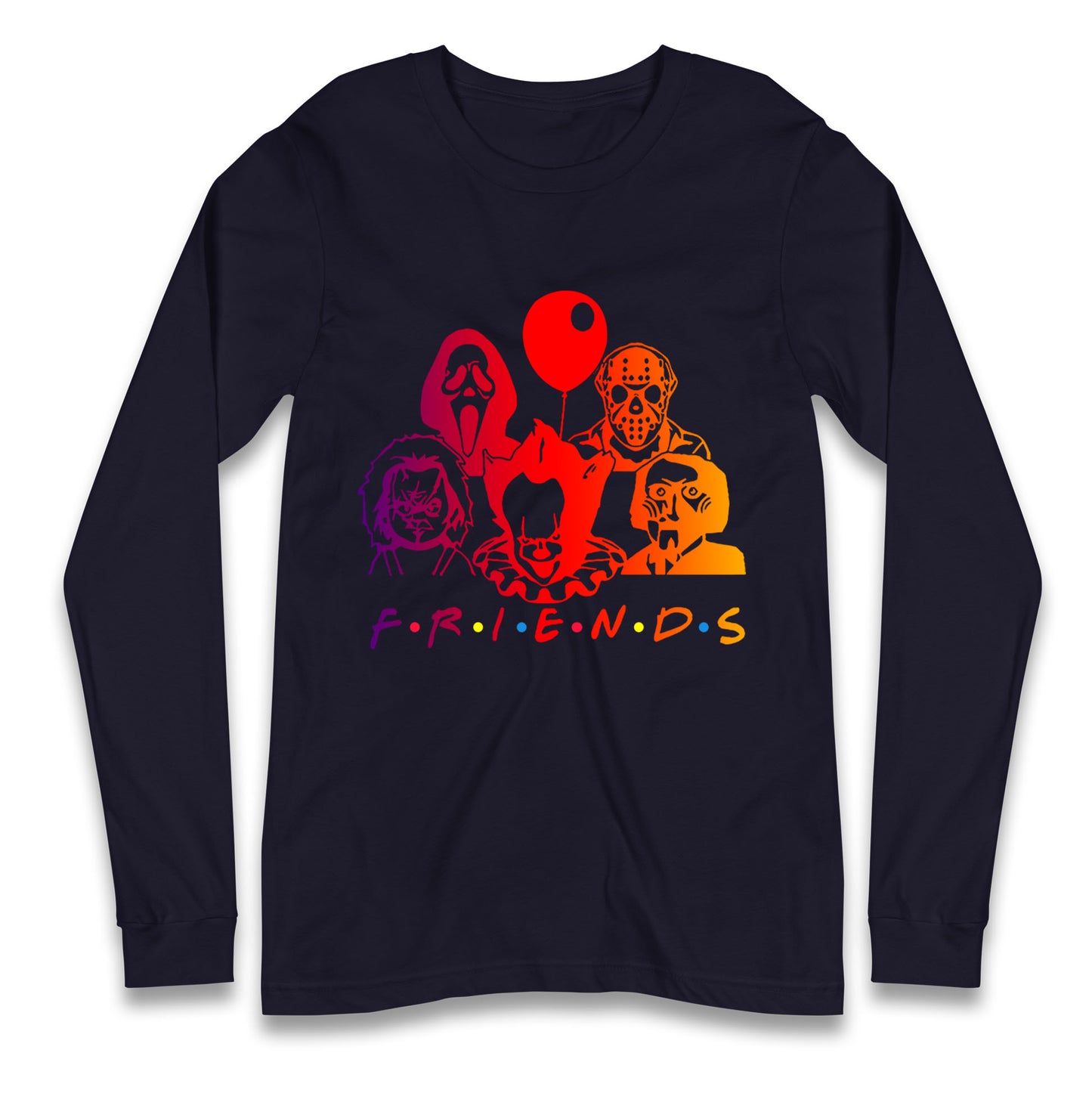 Super Villains Friends Halloween Long Sleeve T Shirt