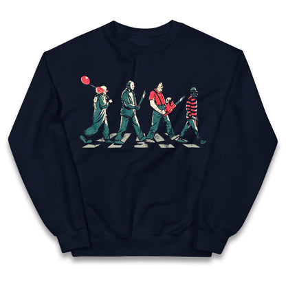 Horror Characters Friends Spoof Halloween Kids Jumper