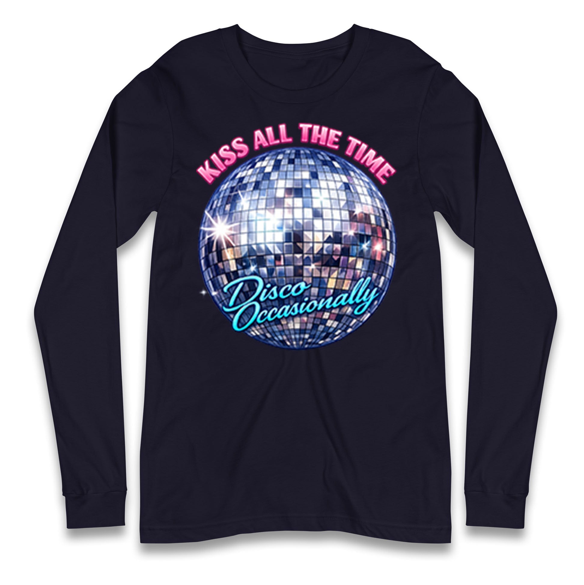 Kiss All The Time Disco Occasionally Longsleeve T Shirt