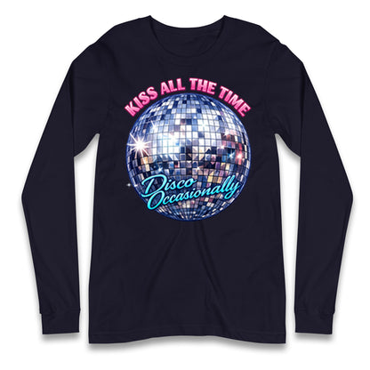 Kiss All The Time Disco Occasionally Longsleeve T Shirt