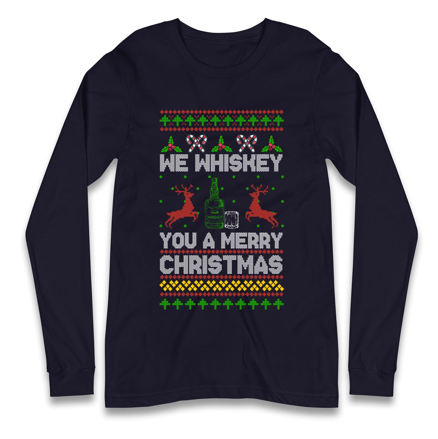whisky Christmas Longsleeve T Shirt