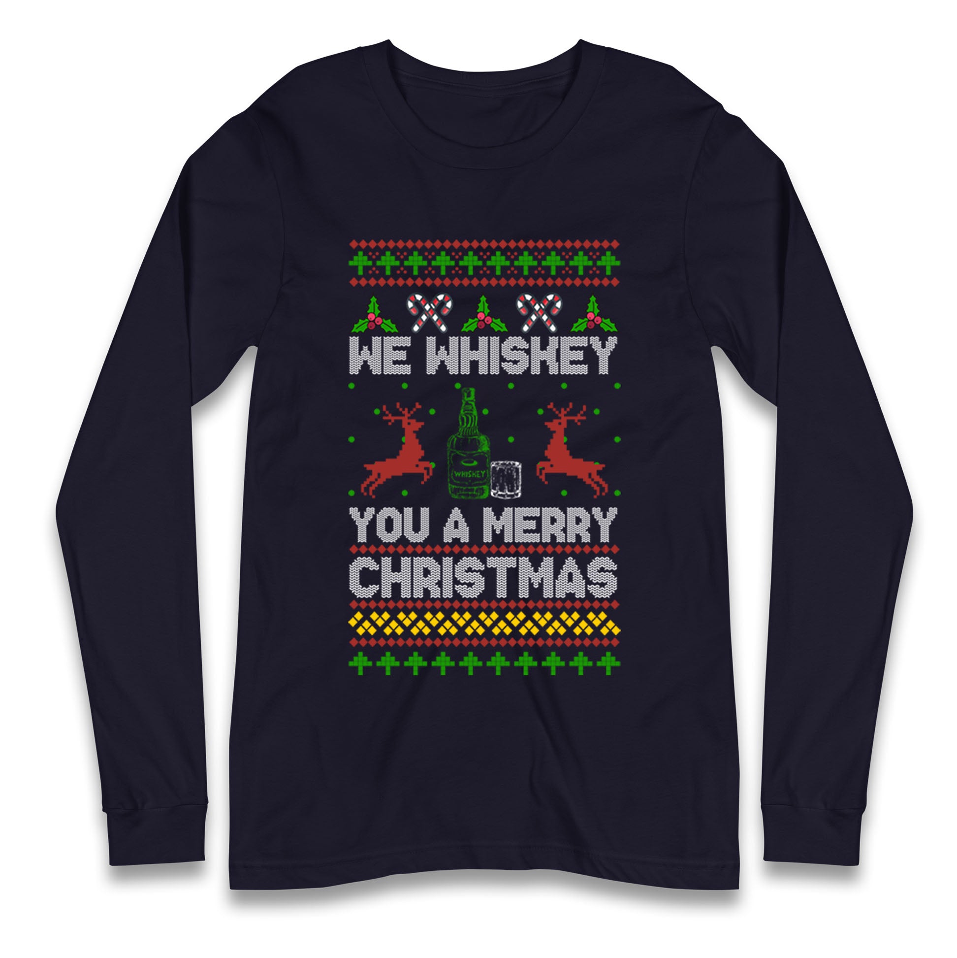whisky Christmas Longsleeve T Shirt