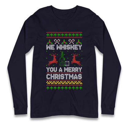 whisky Christmas Longsleeve T Shirt