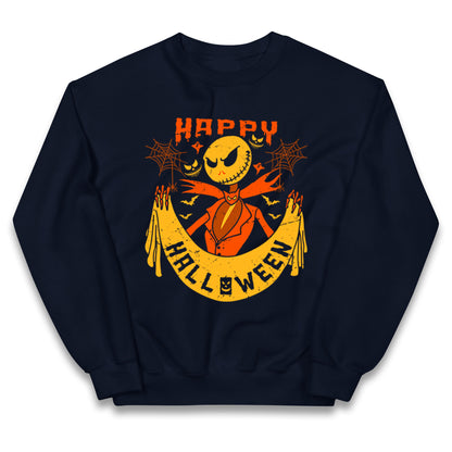 Jack Skellington Happy Halloween Kids Jumper