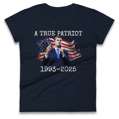 Charlie Kirk Tribute Ladies T Shirt