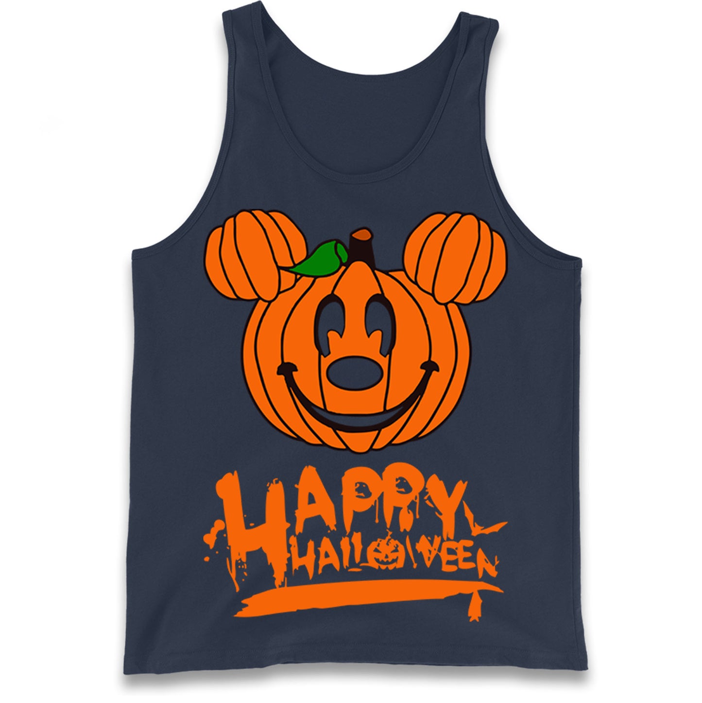 Mickey Mouse Pumpkin Happy Halloween Tank Top