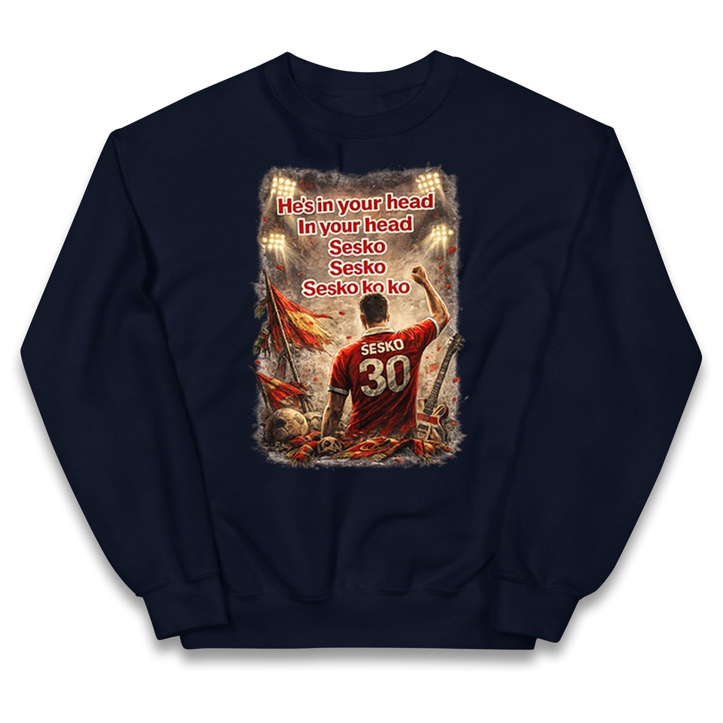 He's in Your Head in Your Head Sesko Sesko Sesko ko ko Kids Jumper