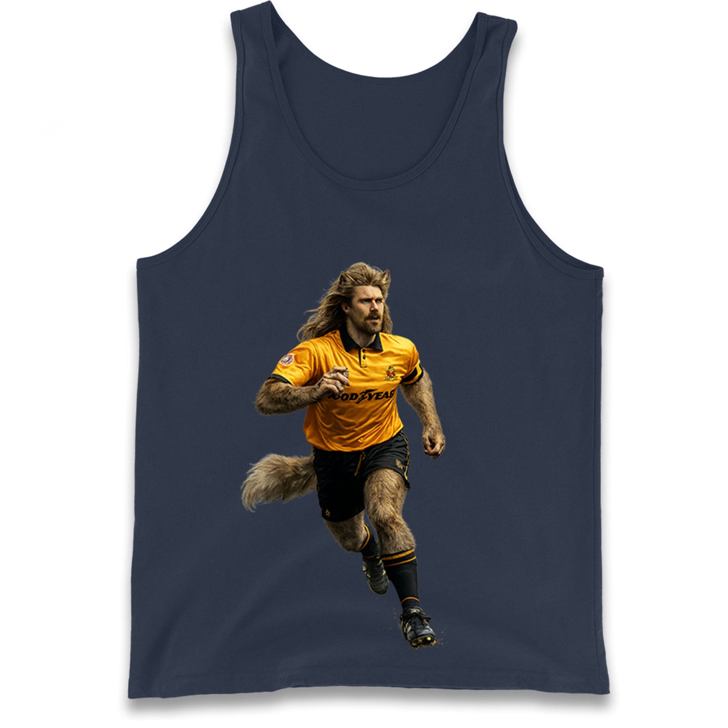 Retro John The Wolf Wolves Football Tank Top