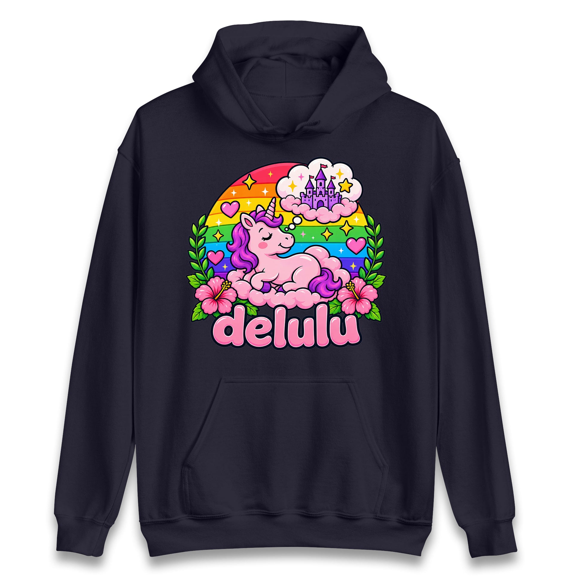Delulu Unicorn Hoodie
