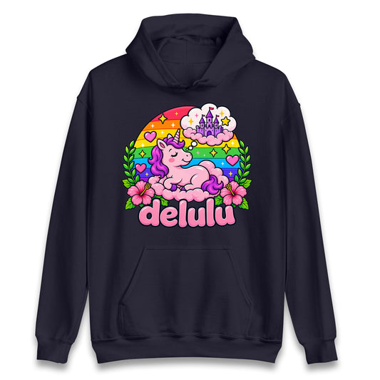 Delulu Unicorn Hoodie