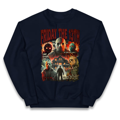 Jason voorhees Friday The 13th horror Halloween Bootleg Kids Jumper