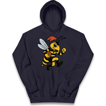 Wasps Rugby Christmas Kids Hoodie