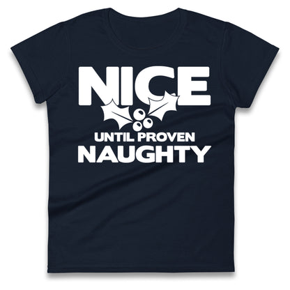Naughty list Ladies T Shirt