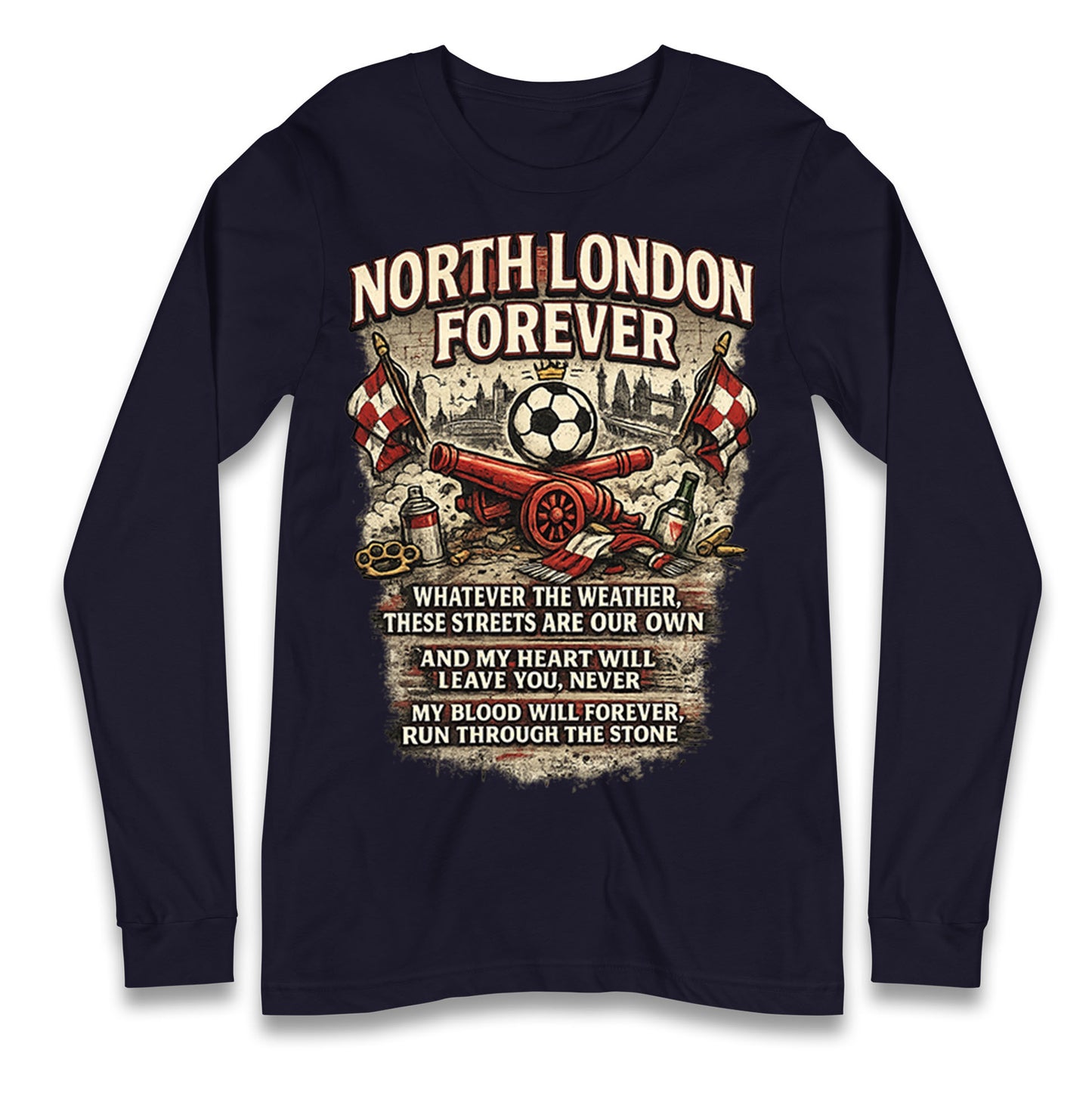 Arsenal North London Forever Longsleeve T Shirt