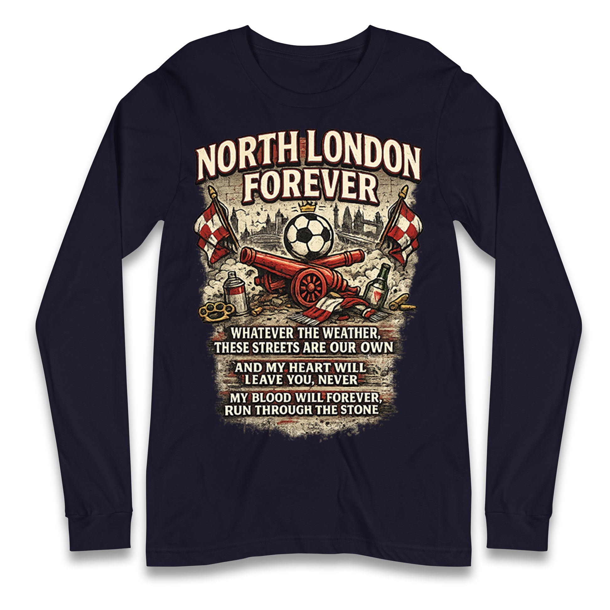 Arsenal North London Forever Longsleeve T Shirt
