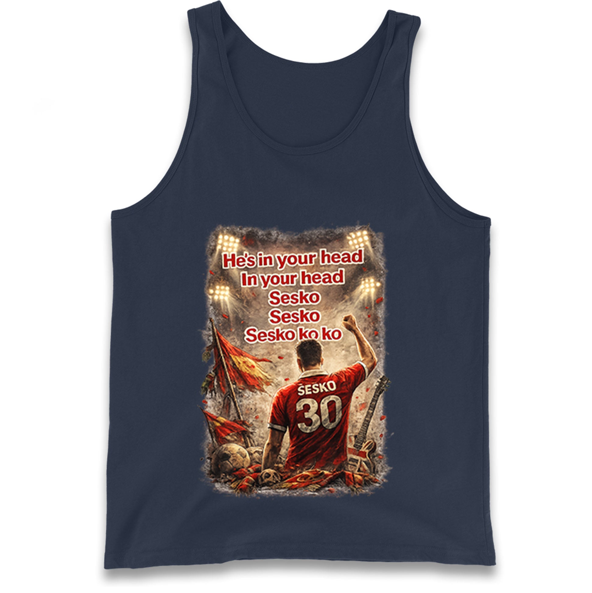 He's in Your Head in Your Head Sesko Sesko Sesko ko ko Tank Top