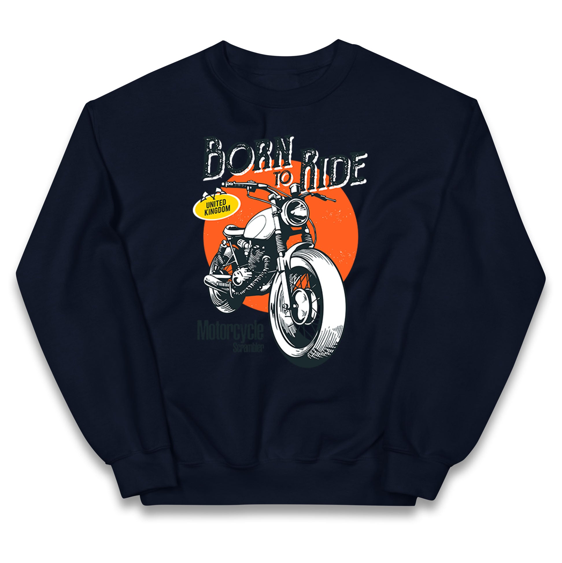 Born To Ride UK Kids Jumper