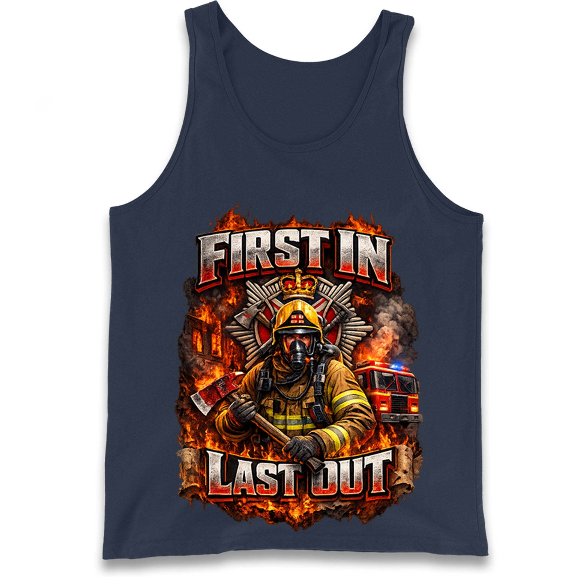 Firefighter First in Last Out Tank Top