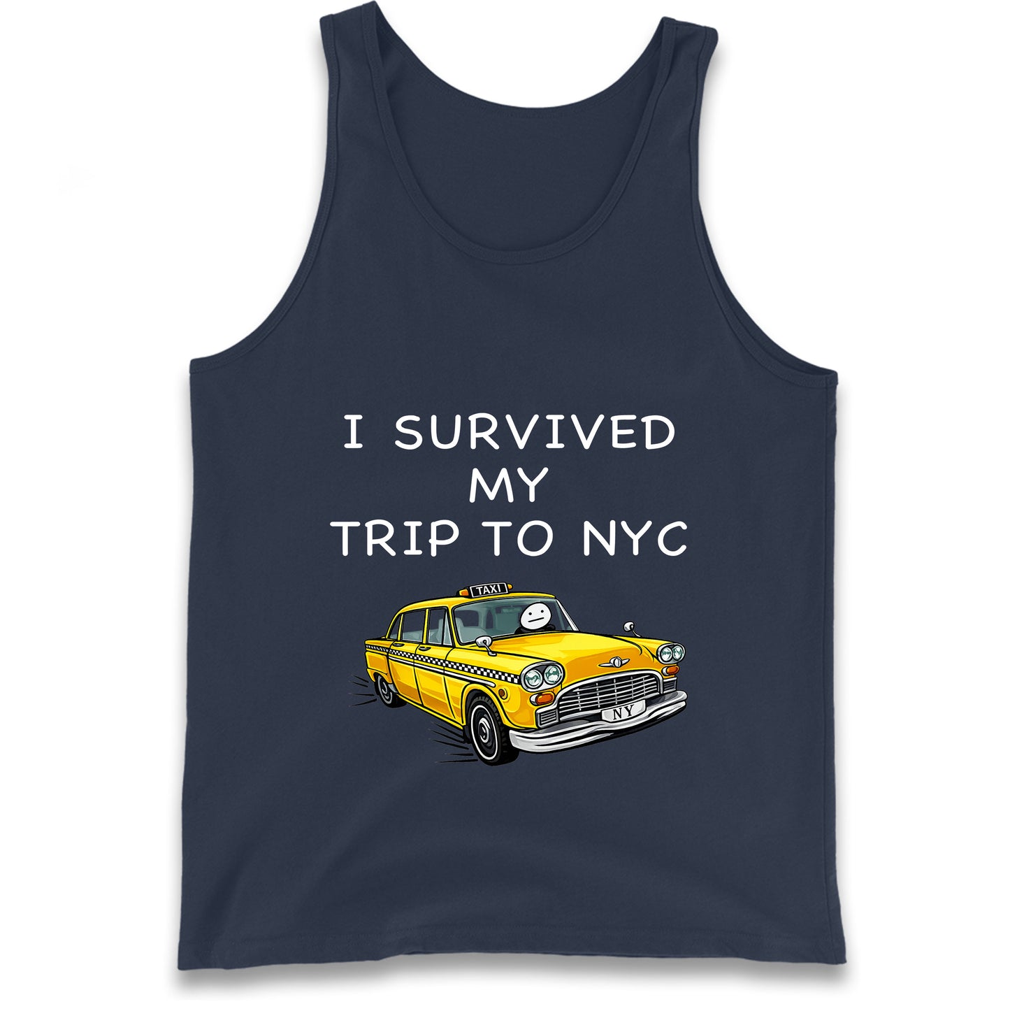 I Survived My Trip To NYC Yellow Taxi Tank Top