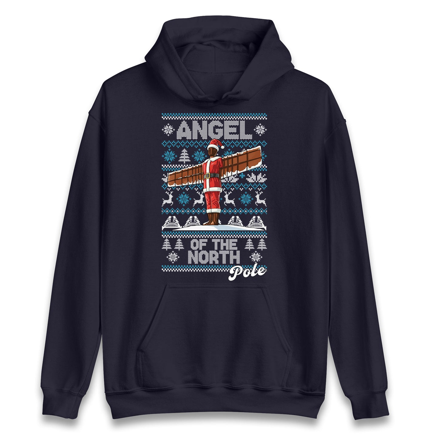 Angel Of The North Pole Christmas Hoodie
