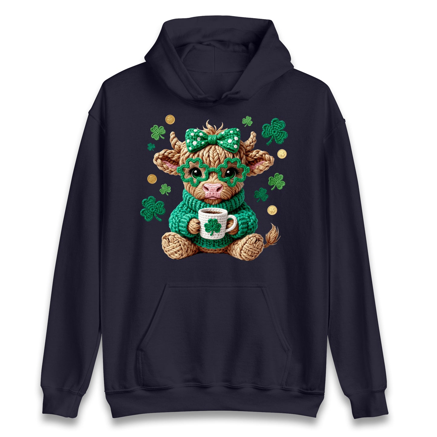 Cute Cow St Patrick Hoodie
