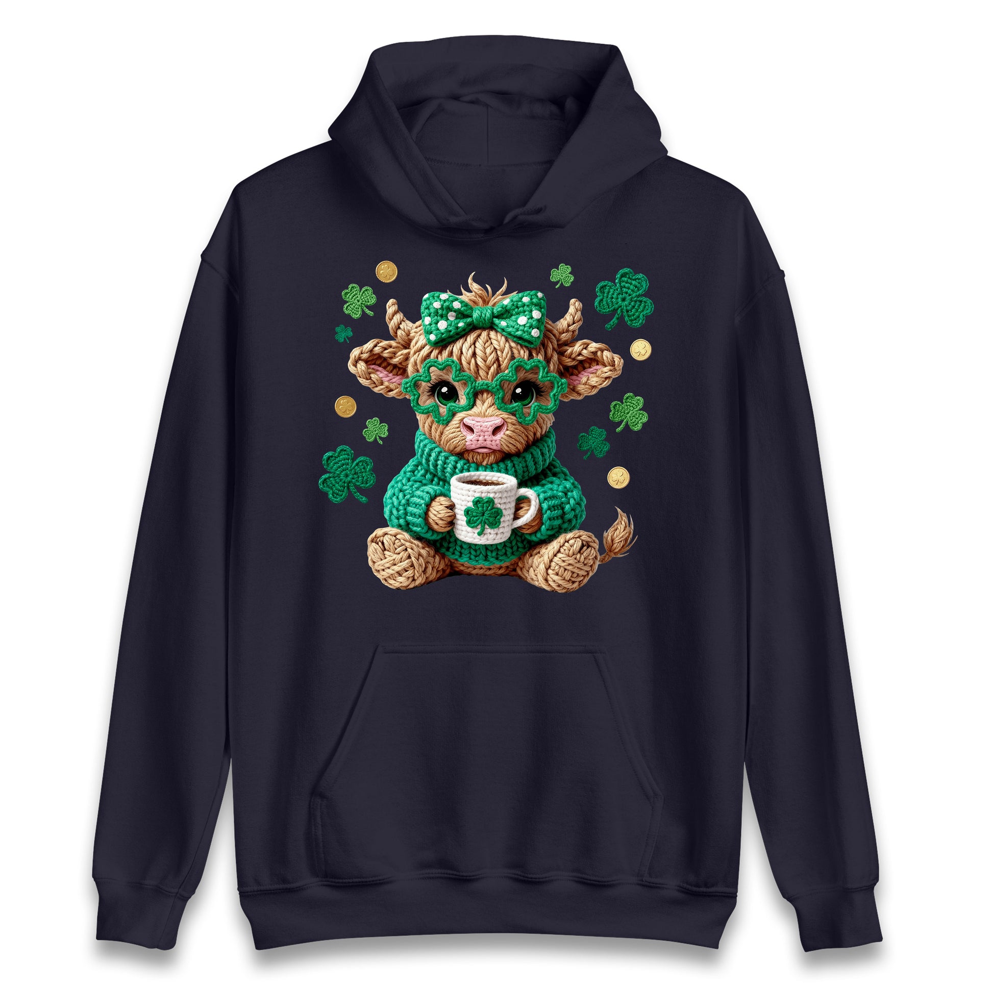 Cute Cow St Patrick Hoodie