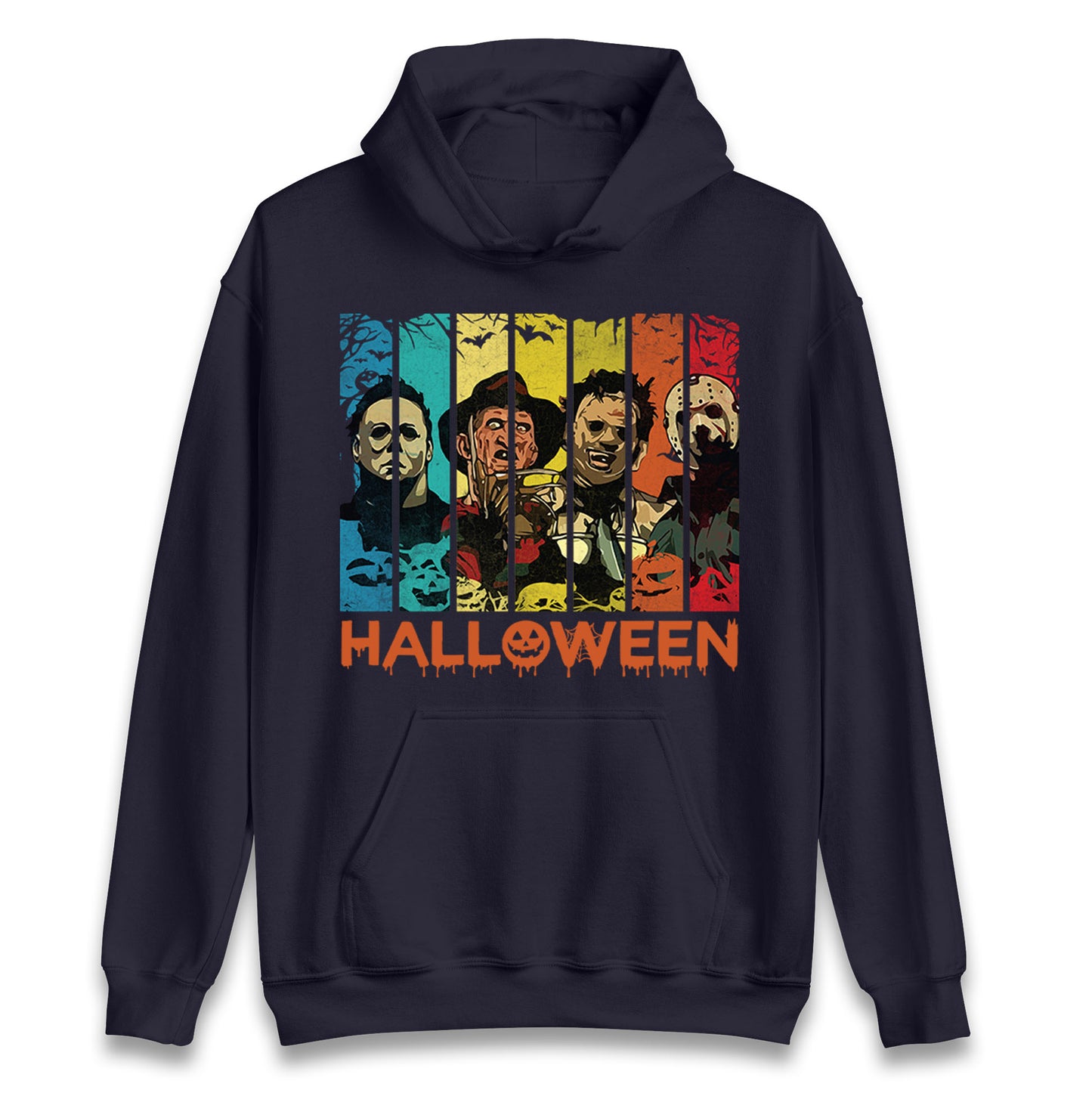 Vintage Villains Halloween Unisex Hoodie