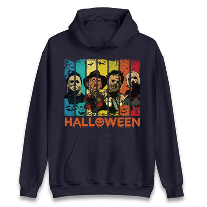 Vintage Villains Halloween Unisex Hoodie