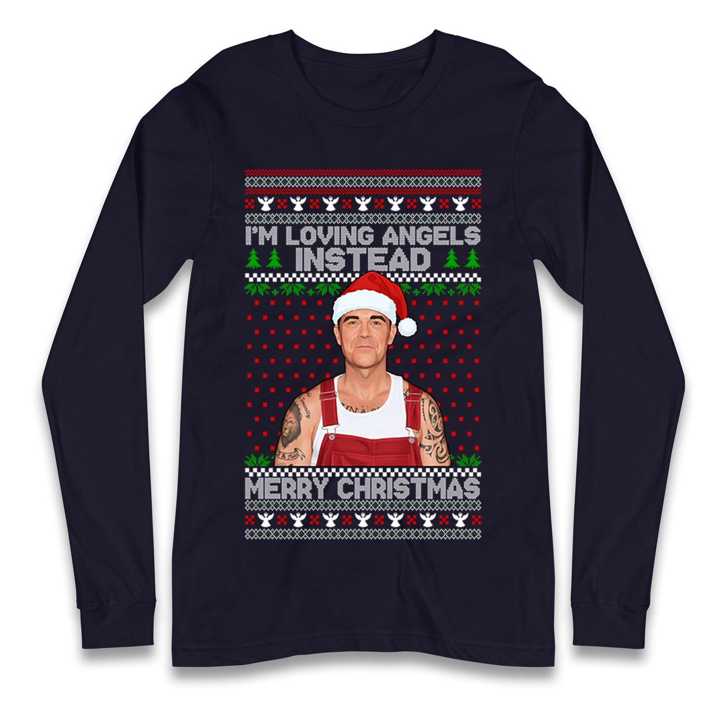 Robbie Williams Christmas Longsleeve T Shirt