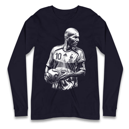 Zidane France Longsleeve T Shirt