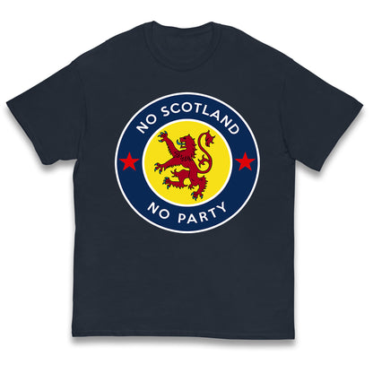 No Scotland No Party Kids T Shirt