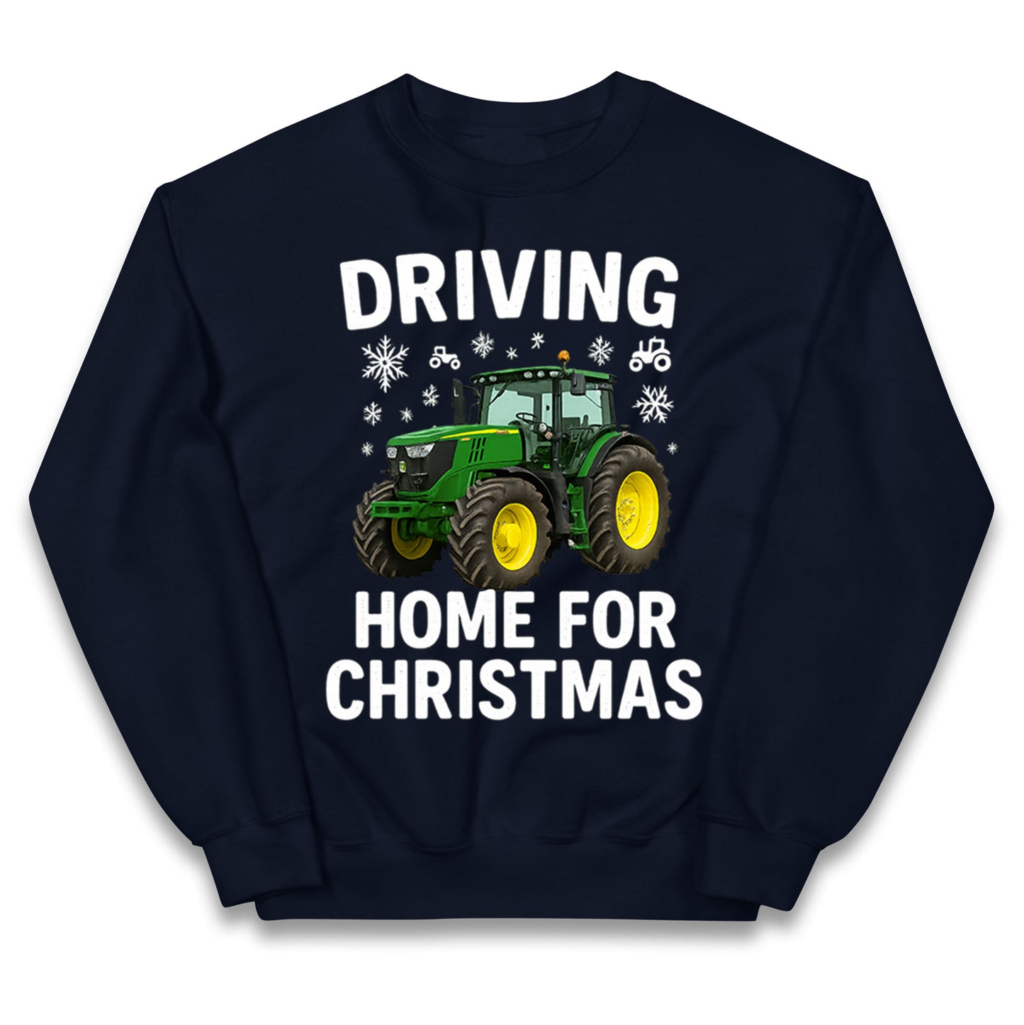 John Deere Tractor Christmas Kids Jumper