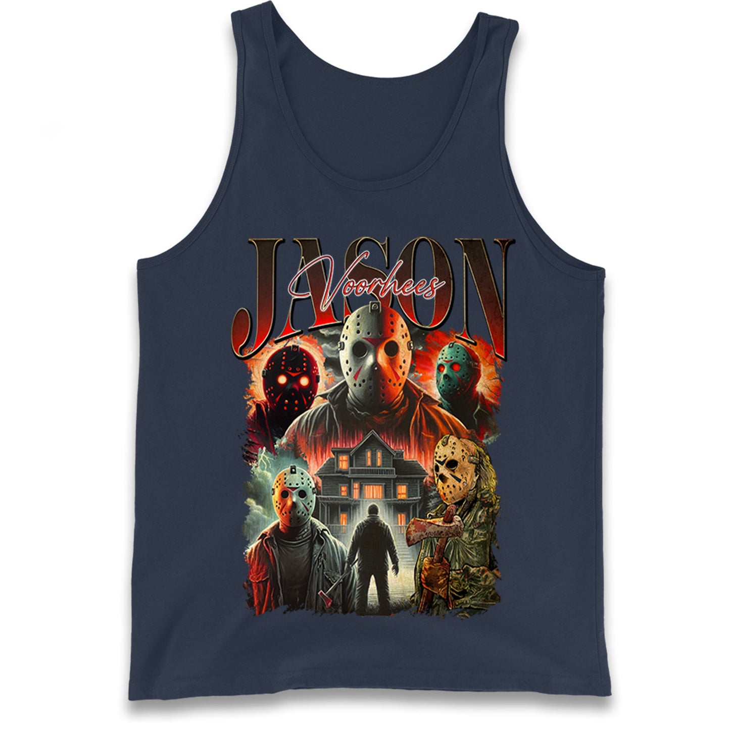 Jason voorhees scary Halloween Bootleg Tank Top