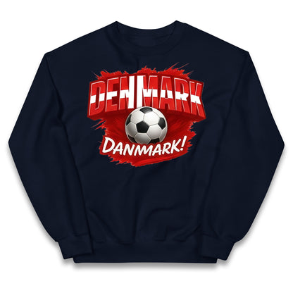 Denmark Retro World Cup Kids Jumper