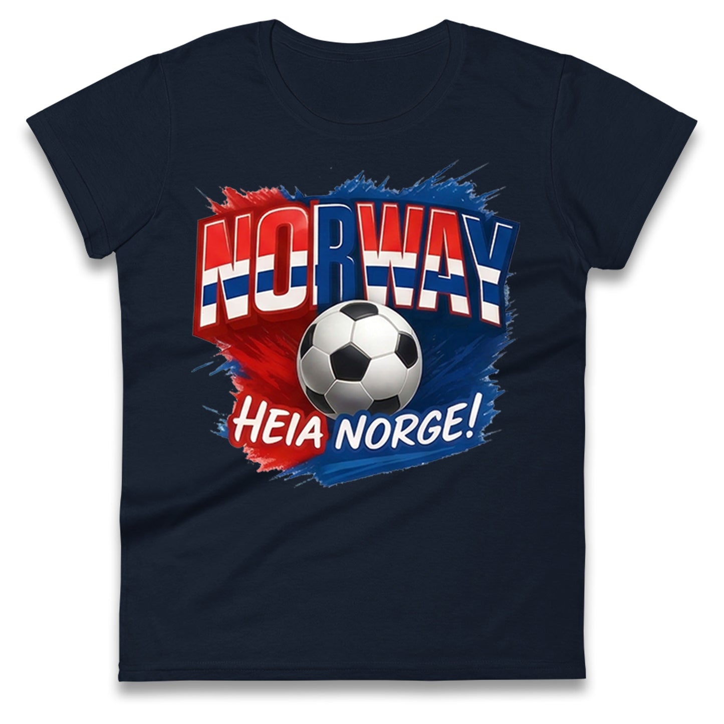 Norway Retro World Cup Ladies T Shirt