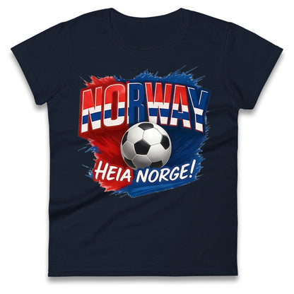 Norway Retro World Cup Ladies T Shirt