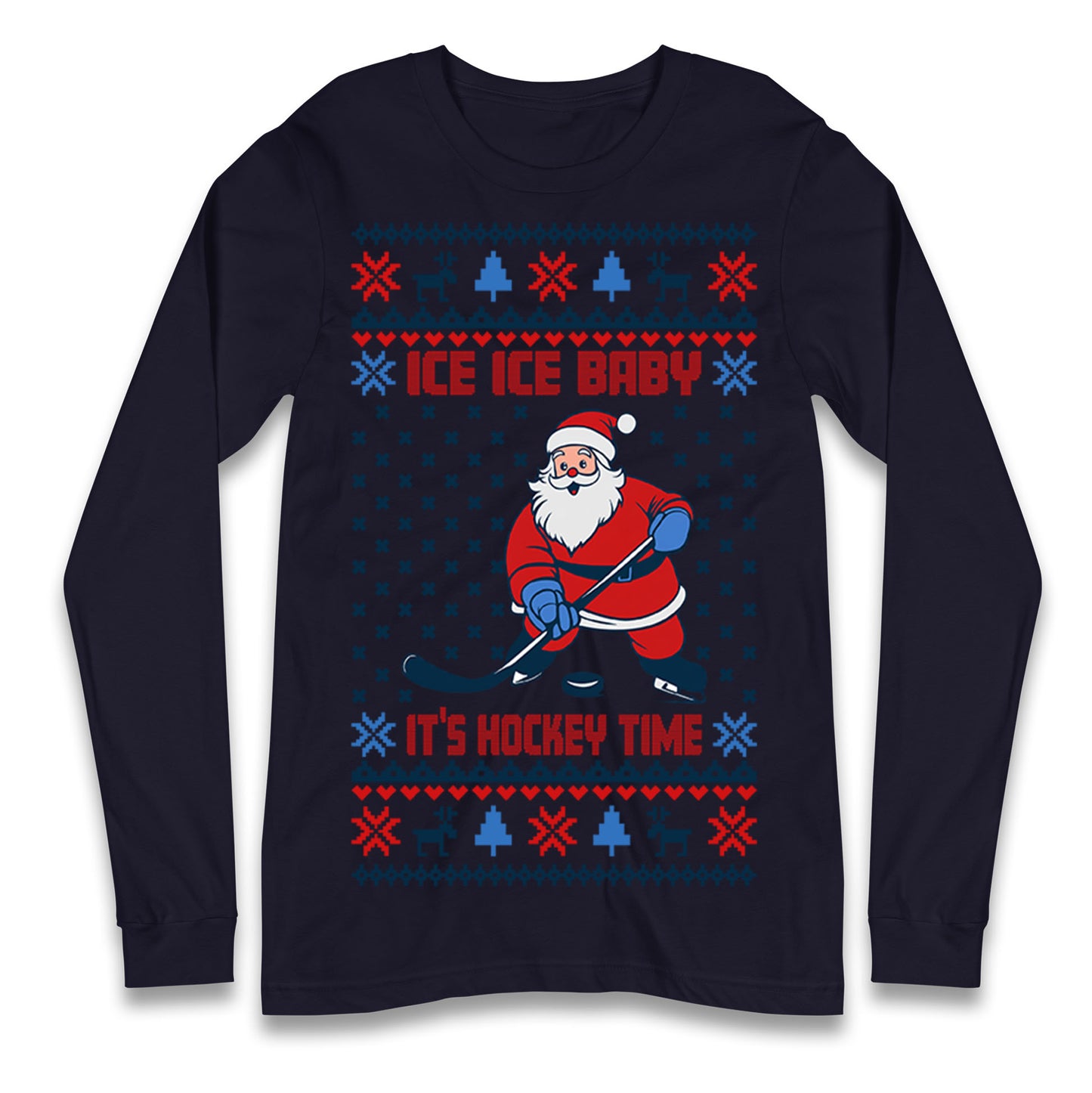 Hockey Christmas Longsleeve T Shirt