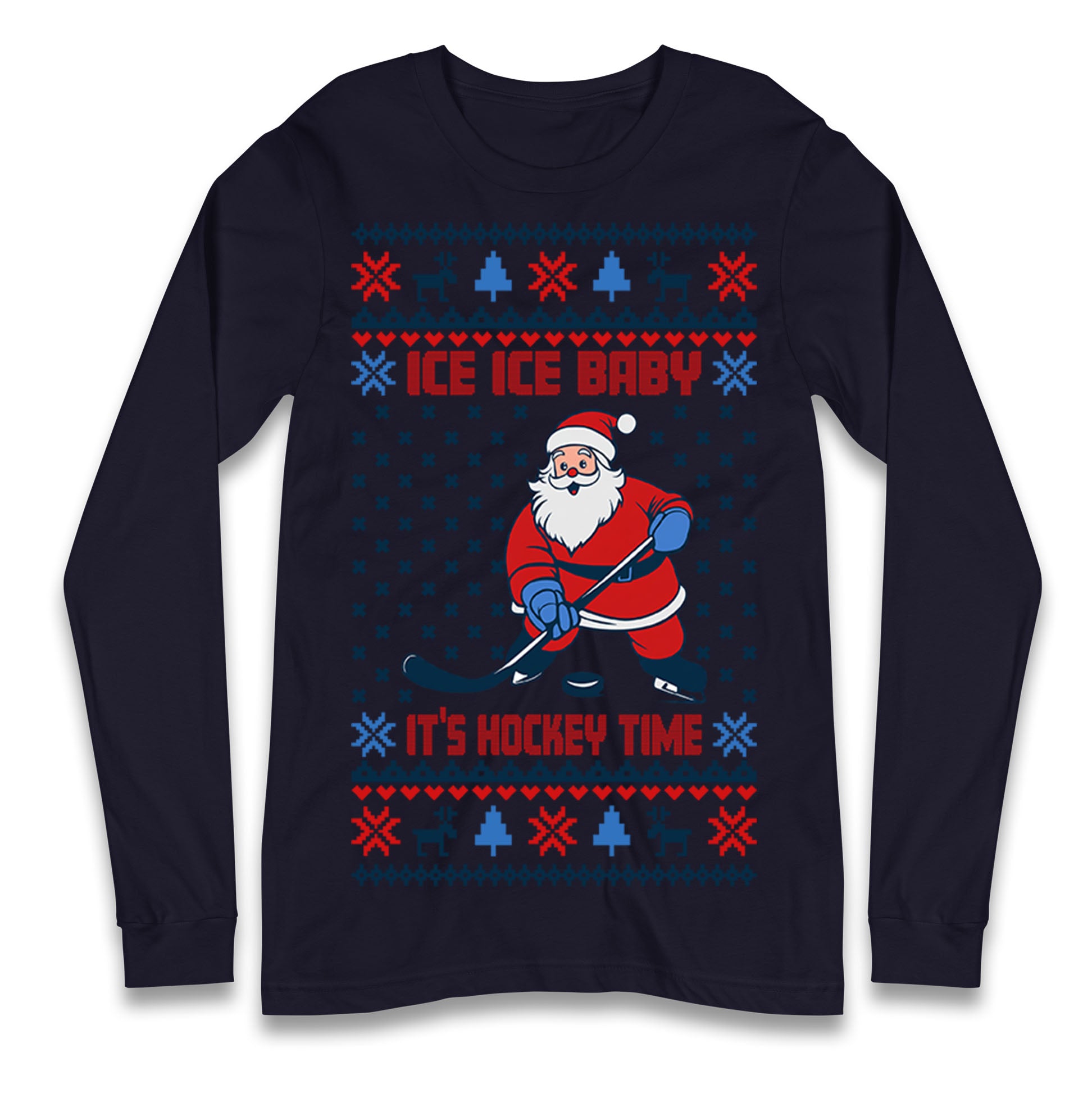 Hockey Christmas Longsleeve T Shirt