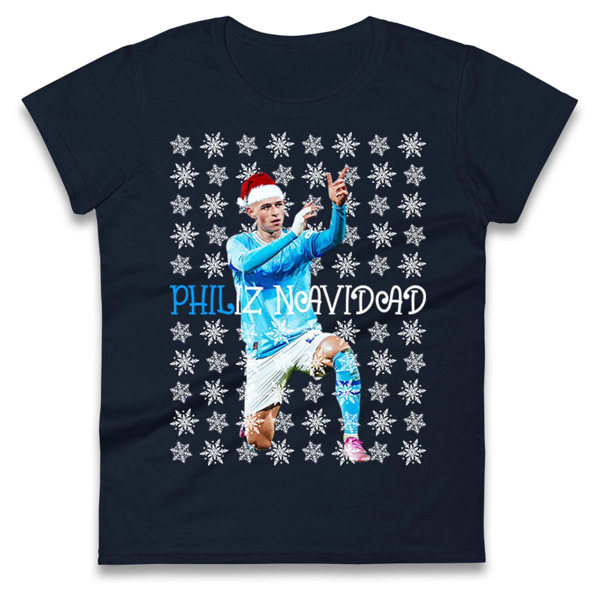 Phil Foden Philiz Navidad Christmas Ladies Shirt