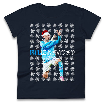 Phil Foden Philiz Navidad Christmas Ladies Shirt