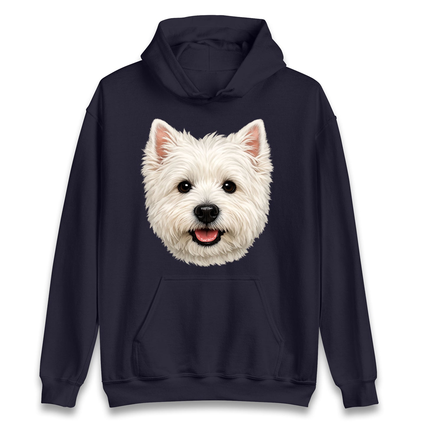 West Highland White Terrier Dog Face Kids Hoodie