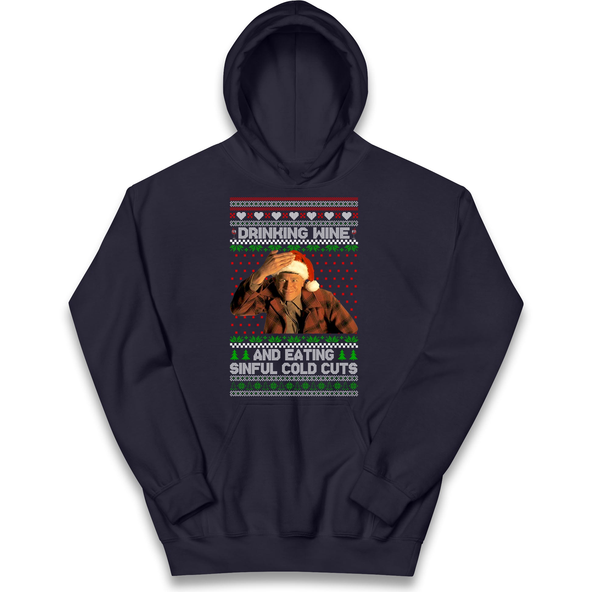 Ed Gein Wine Christmas Kids Hoodie