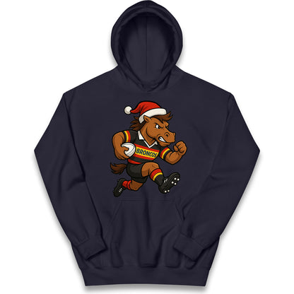 Retro London Broncos Christmas Kids Hoodie