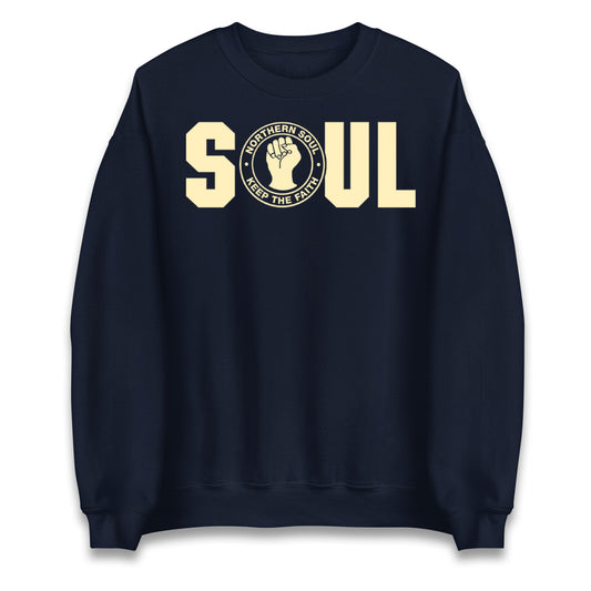 Northern Soul Keep The Faith Logo Jumper