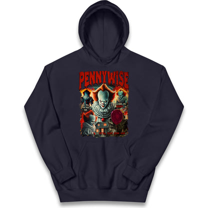 The Clown Pennywise Halloween Bootleg Kids Hoodie