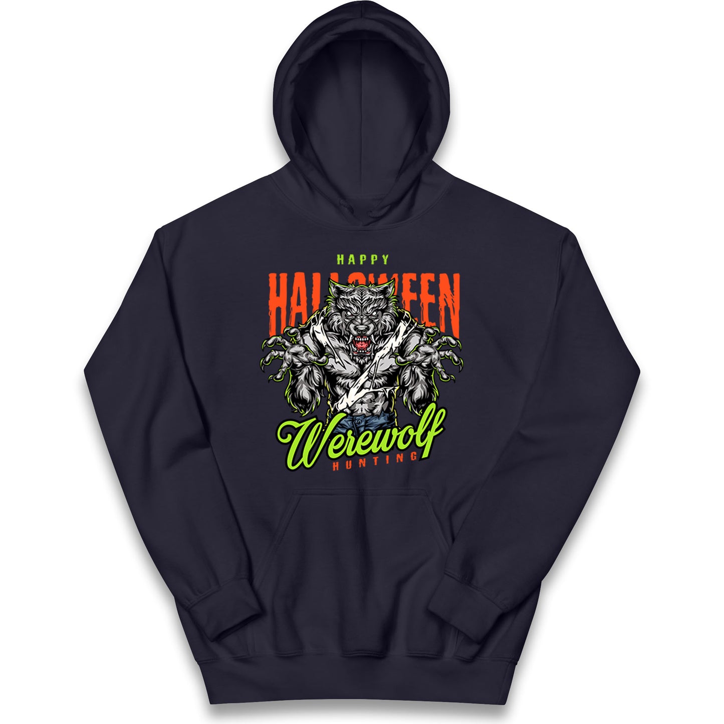 Halloween Werewolf Kids Hoodie